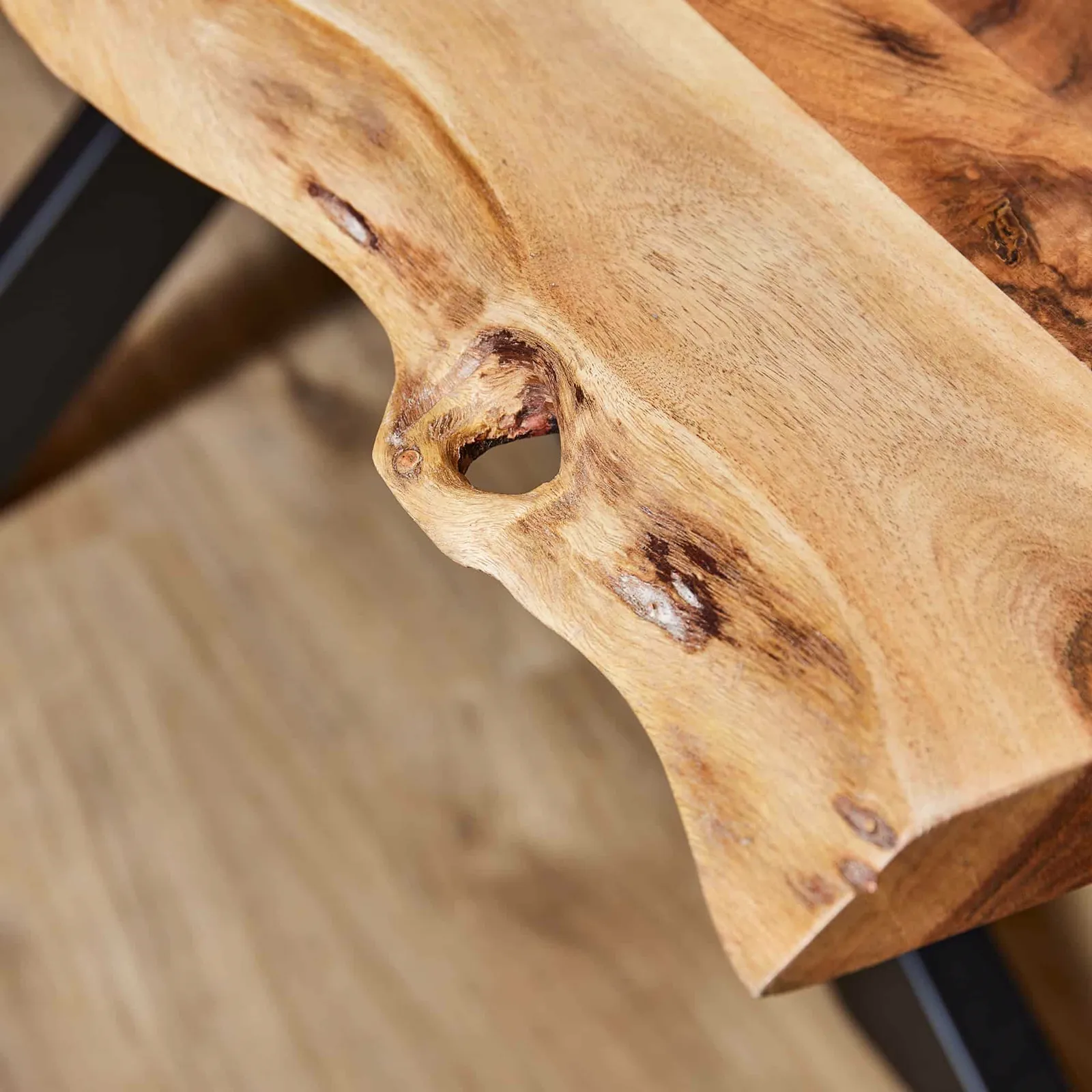 Live Edge Tree Trunk Table Natural Acacia Wood 240 cm - Starfurn
