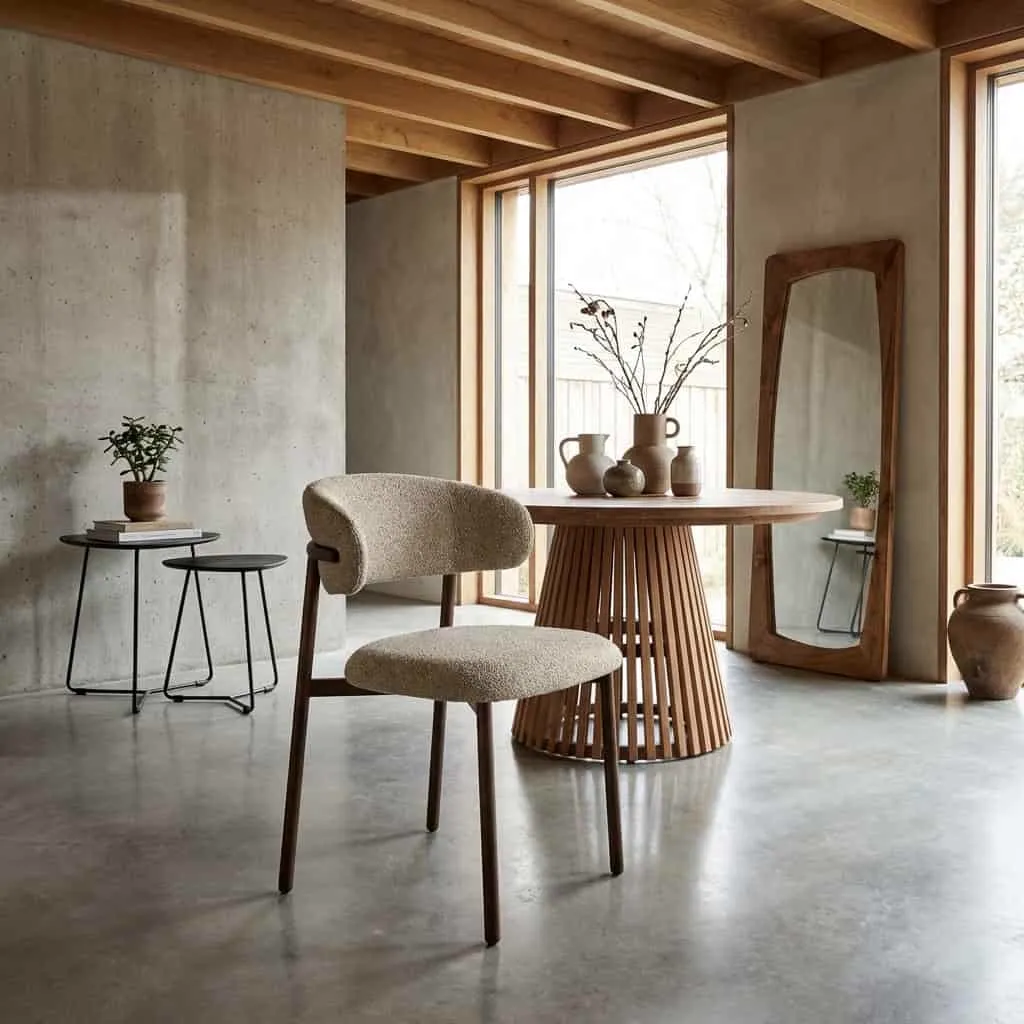 Esszimmerstuhl Micah Hush Walnut - Livingfurn