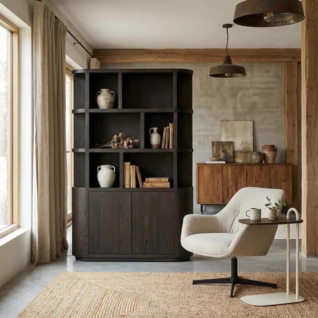 Boekenkast Novero Espresso 145cm - Livingfurn