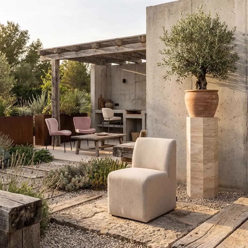 Outdoor Esszimmerstuhl Riva taupe - Richmond Interiors