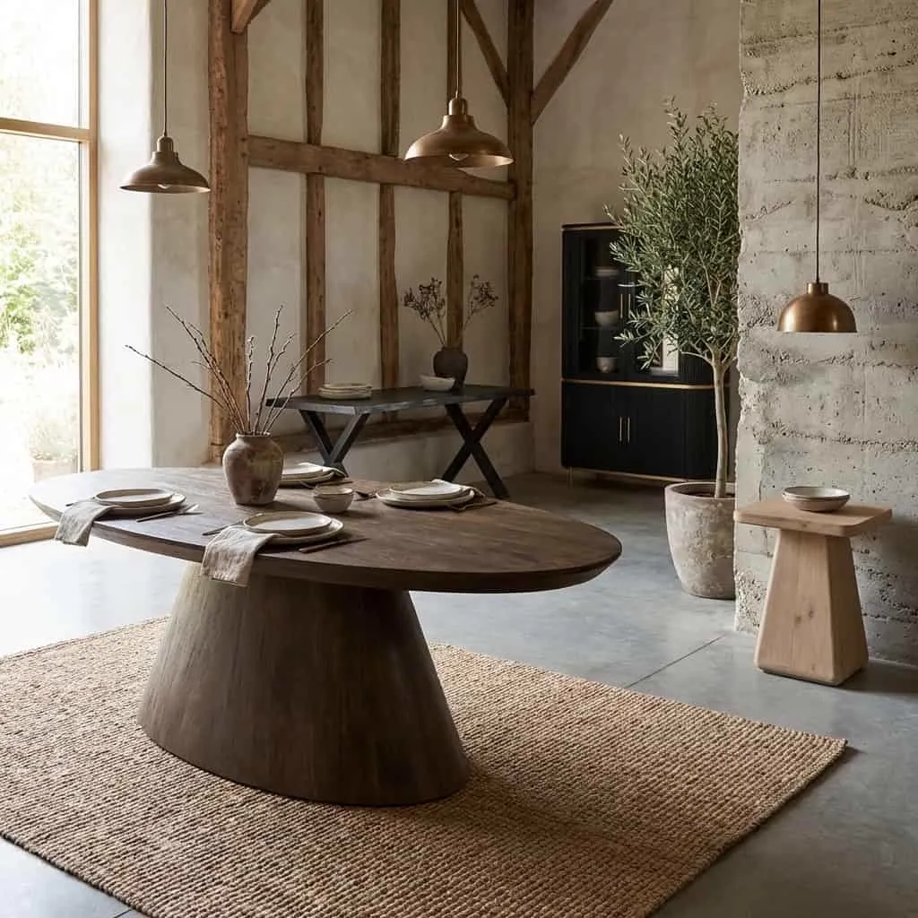 Salontafel Premana bruin ovaal 135 cm - Tower Living