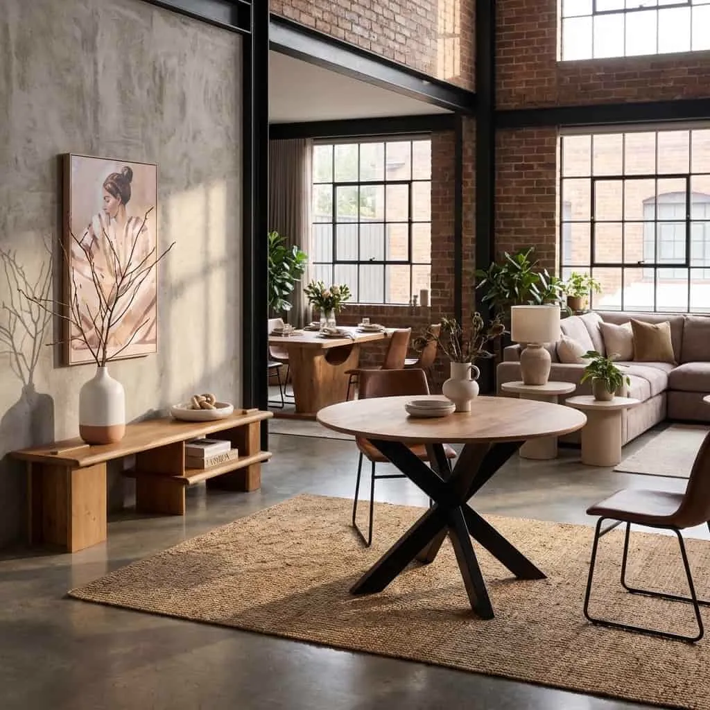 Ronde eettafel Madison Naturel Mangohout 130 cm - Starfurn