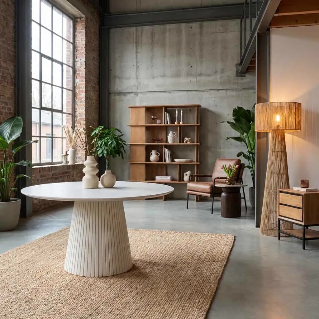 Ronde eettafel Solana Zand Mangohout 150 cm - Starfurn