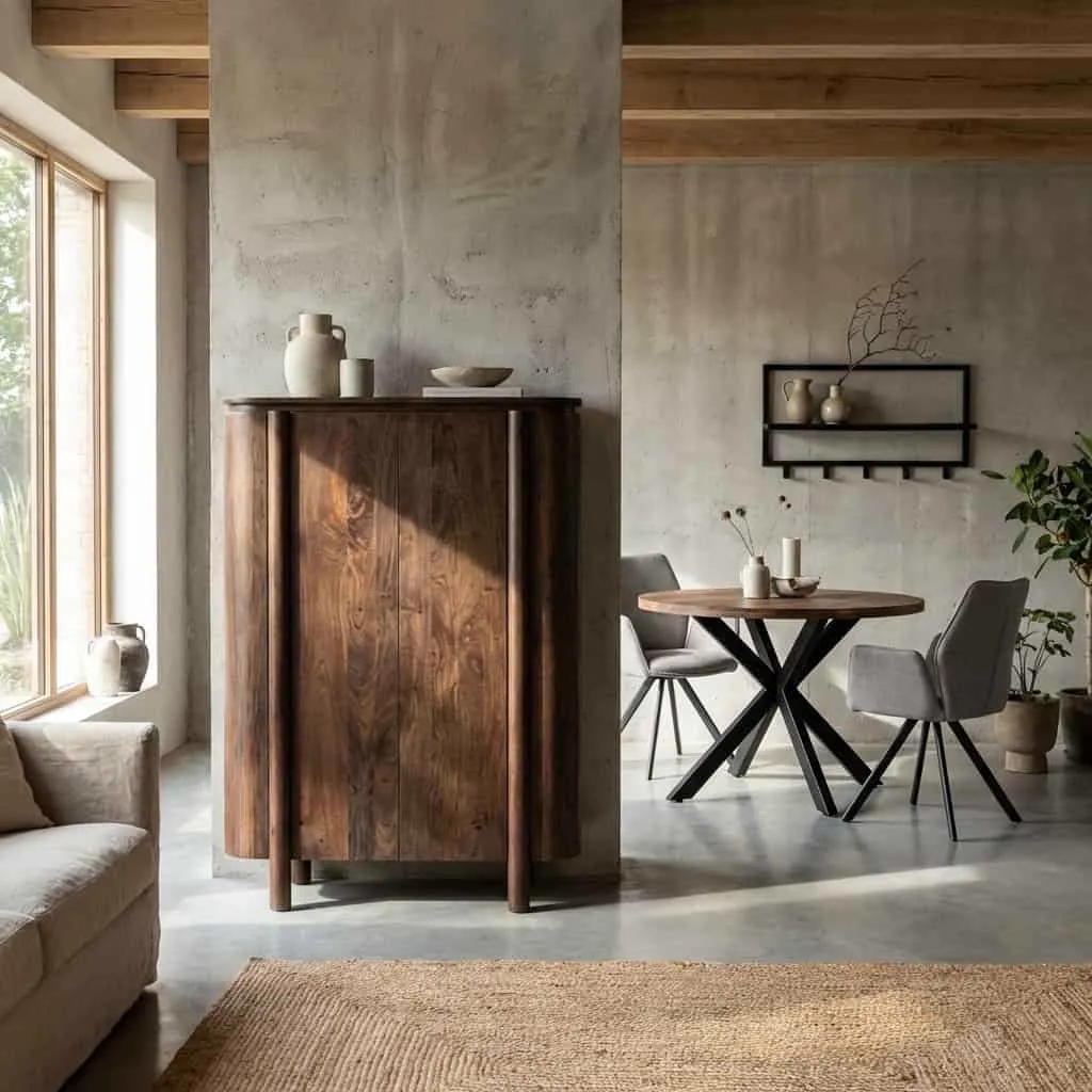 Storage Cabinet Salano Brown 150 cm - Livingfurn