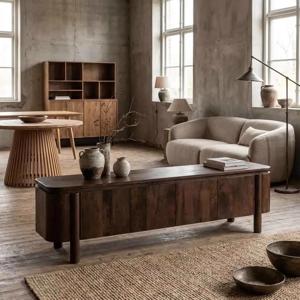 TV Unit Salano Brown 210 cm - Livingfurn