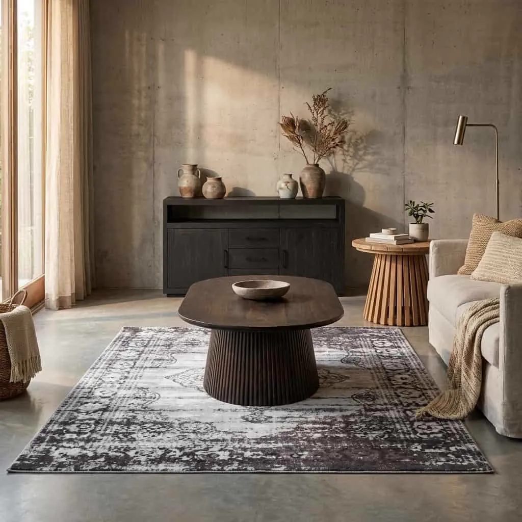 Coffee table Salvator Walnut Oval 120 - Livingfurn