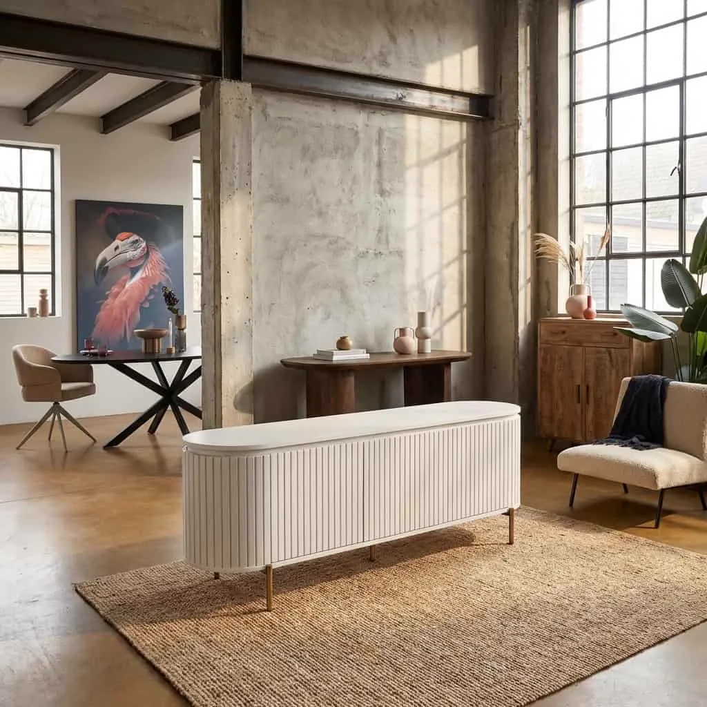TV-Möbel Solana Sand Mangoholz 165 cm - Starfurn