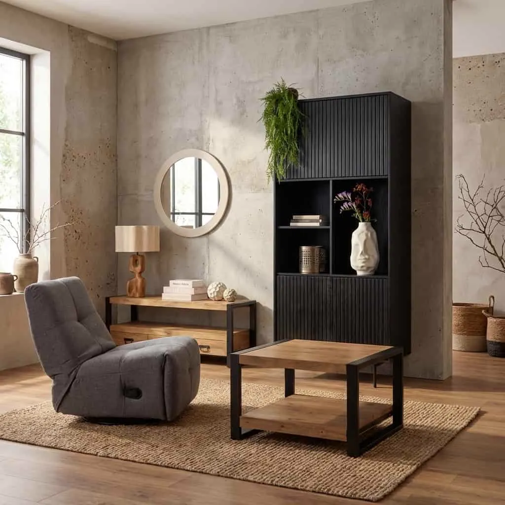 Compartment cabinet Madison Black | 90 cm - Starfurn