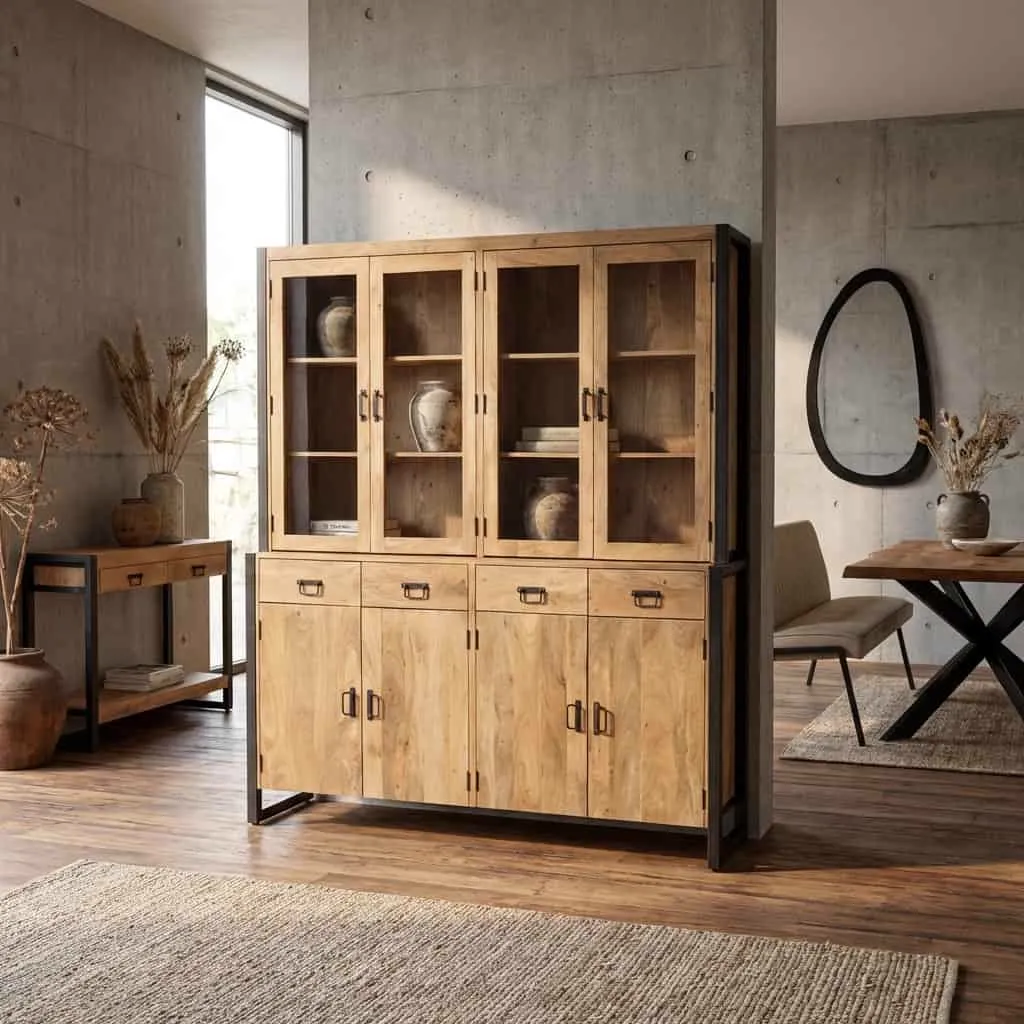 Vitrinenschrank Britt XXL | 200 cm - Starfurn