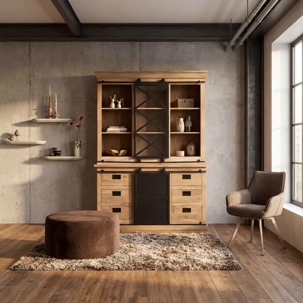 Vitrinenschrank Fresno | 160 cm - Starfurn