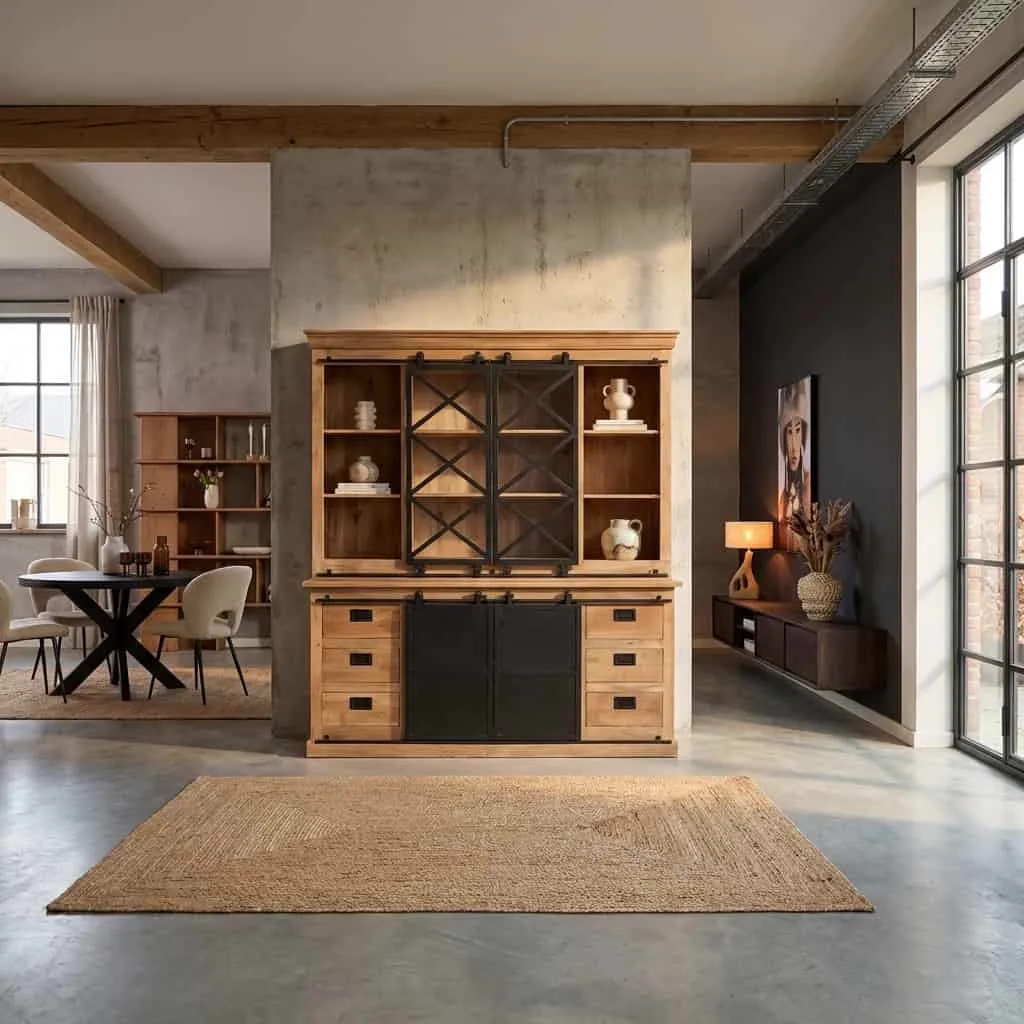 Vitrinenschrank Fresno XXL | 200 cm - Starfurn