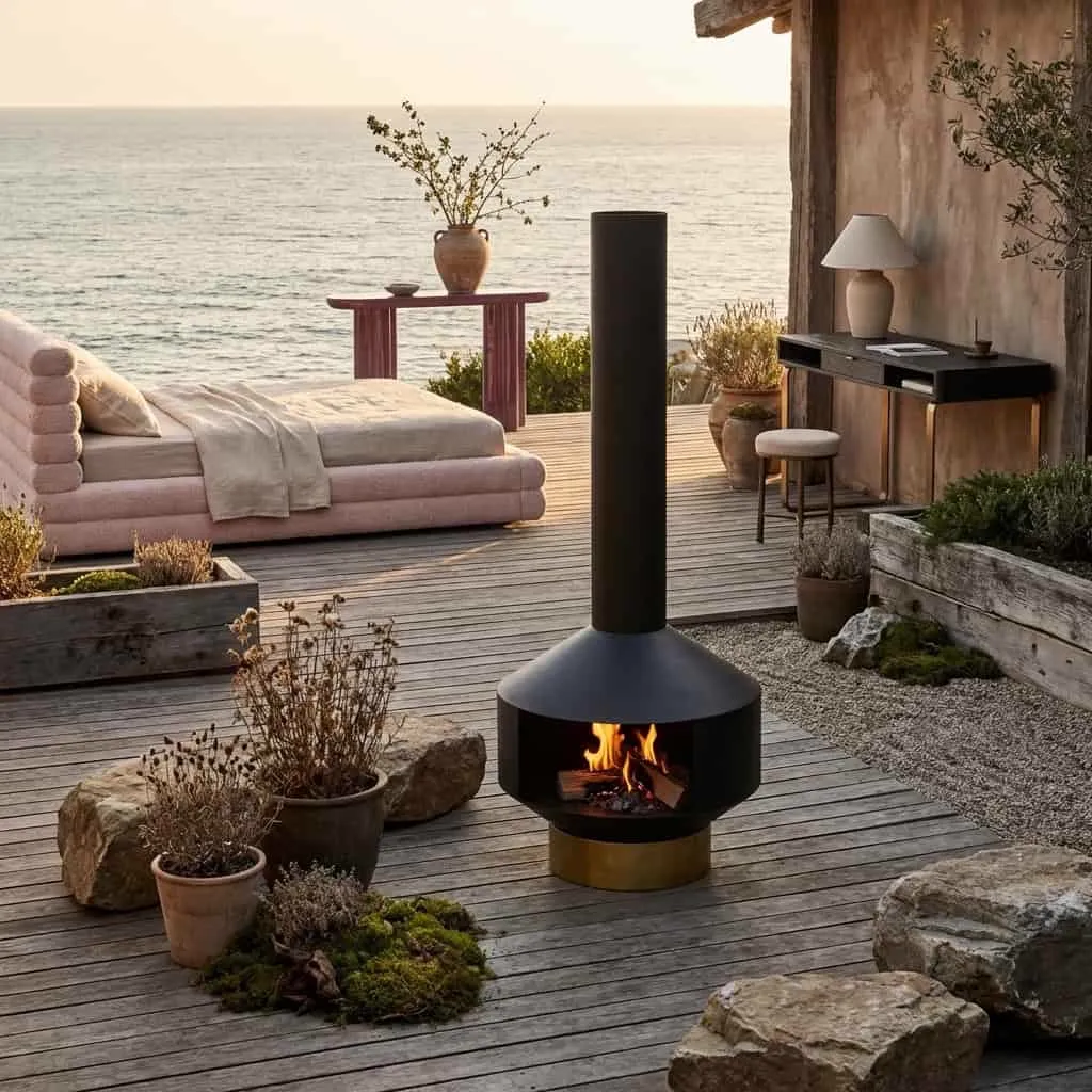 Feuerschale Quinn Schwarz - Richmond Interiors