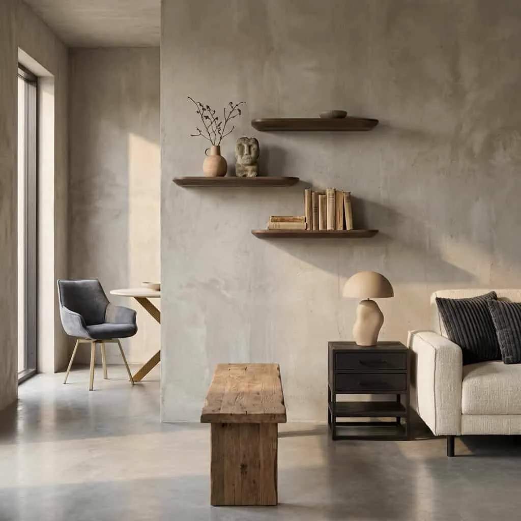 Wandplank Gusta Brown | 60 cm | Set van 3 - Starfurn