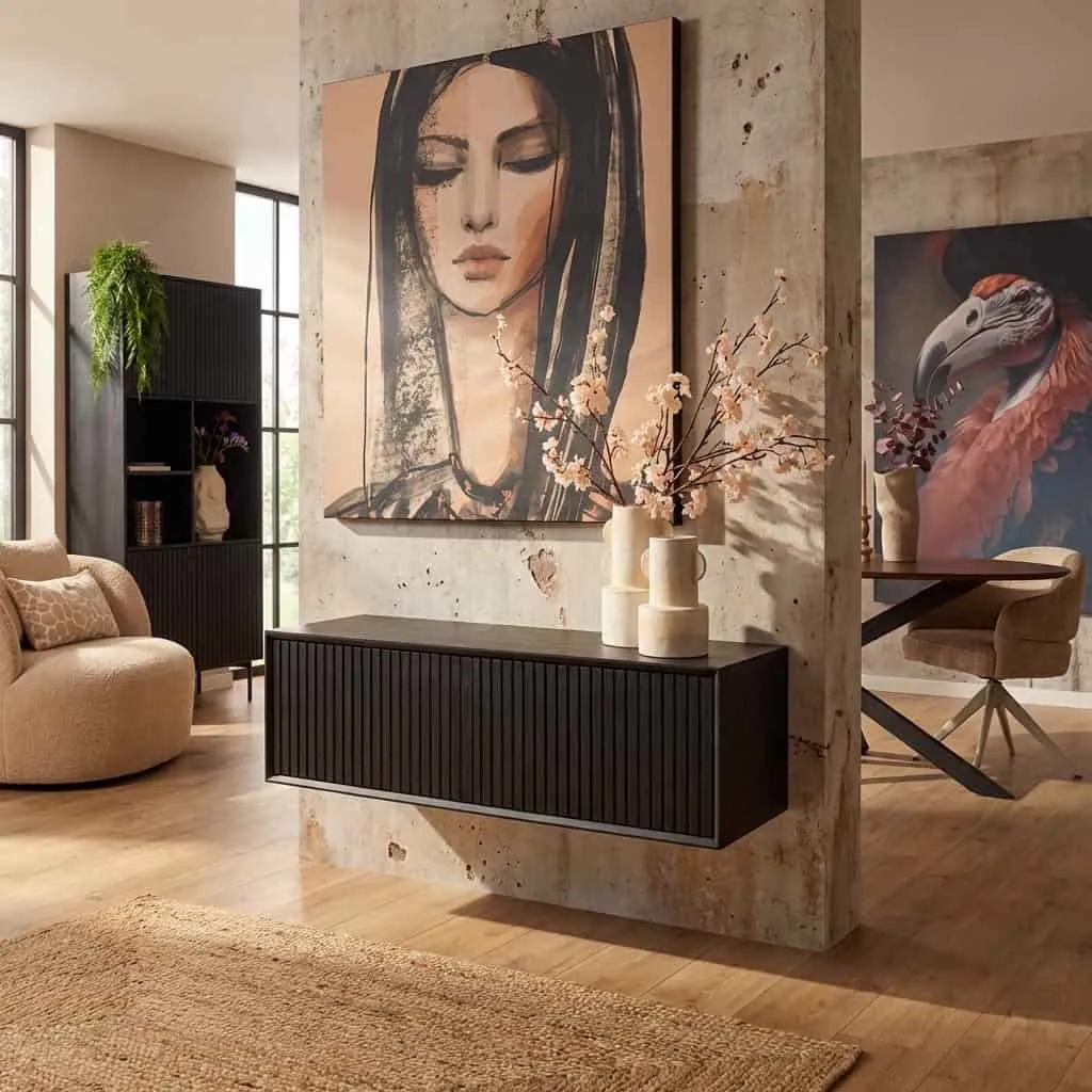 Floating TV Unit Madison Black | 120 cm - Starfurn