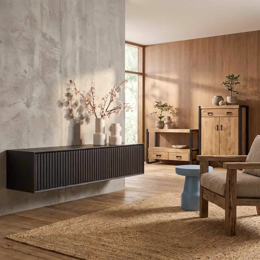 Floating TV Unit Madison Black | 160 cm - Starfurn