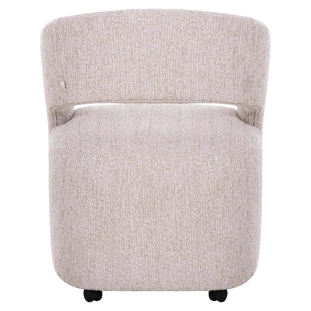 Esszimmerstuhl Vixen Natural Linear, von hinten auf weißem Hintergrund - Richmond Interiors