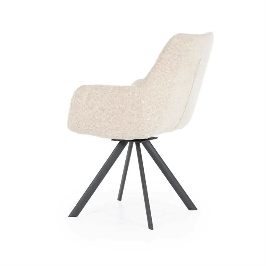 Bliss chair with armrest - taupe - By-Boo
