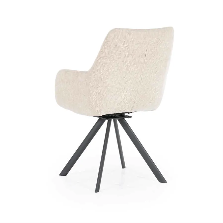 Bliss chair with armrest - taupe - By-Boo