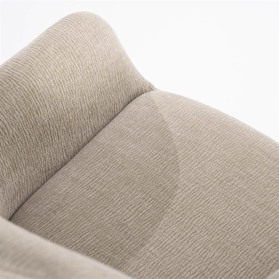 Bliss chair with armrest - taupe - By-Boo