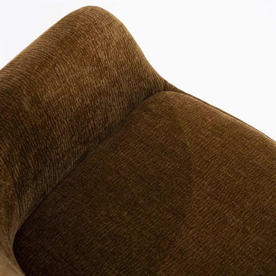 Chair Bliss with armrest - mustard - By-Boo