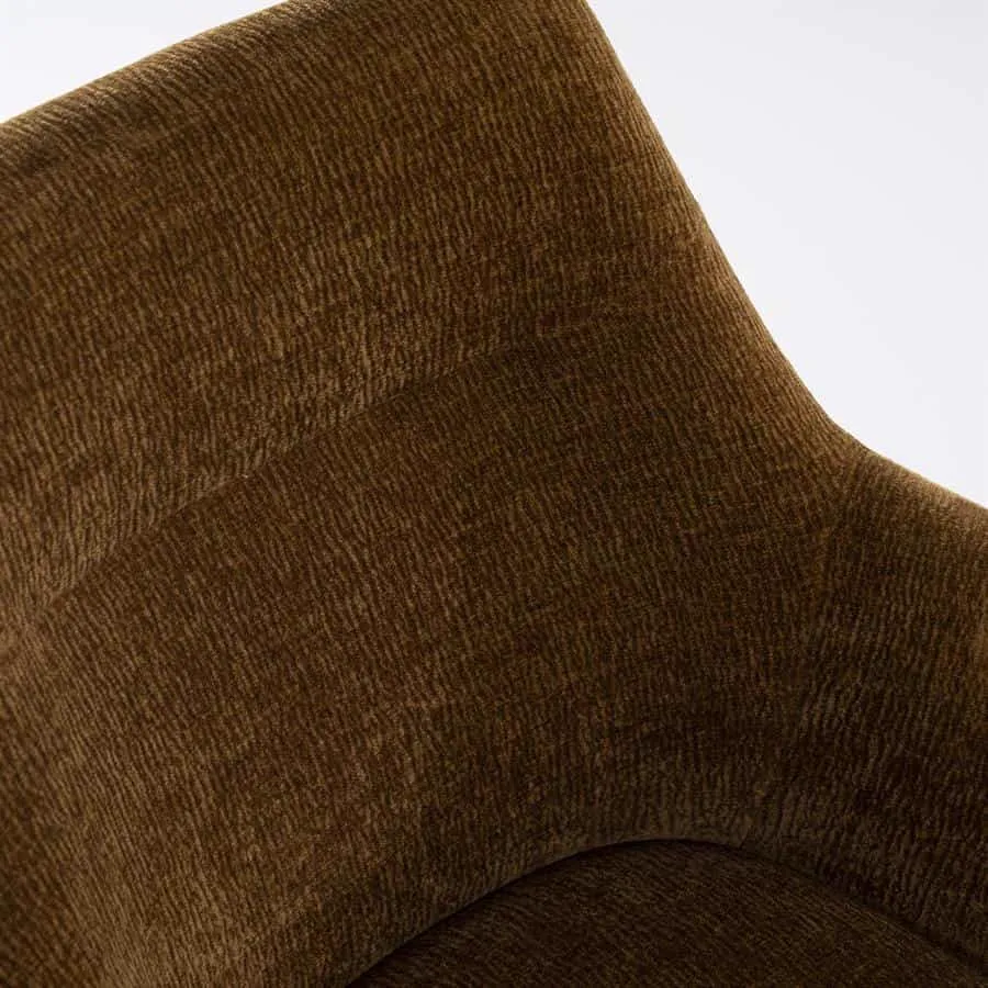 Chair Bliss with armrest - mustard - By-Boo