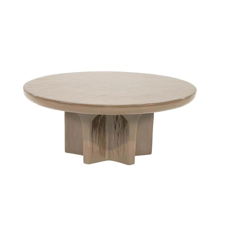 Coffee table Circolo large - dark brown - By-Boo