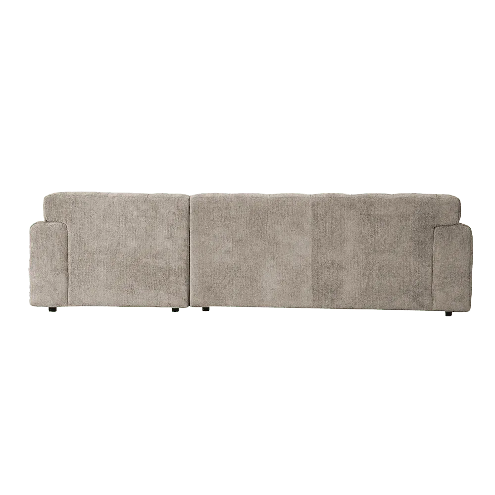 Das Austin 2 5-AL + Chaise R - Haga 30 beige Sofa, von oben auf weißem Hintergrund gesehen - Tower Living
