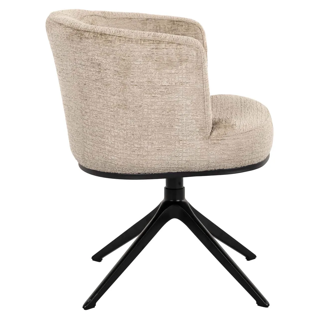 Essstuhl Cheyenne desert fusion swivel fire retardant, schräg von hinten oben auf weißem Hintergrund fotografiert - Richmond Interiors