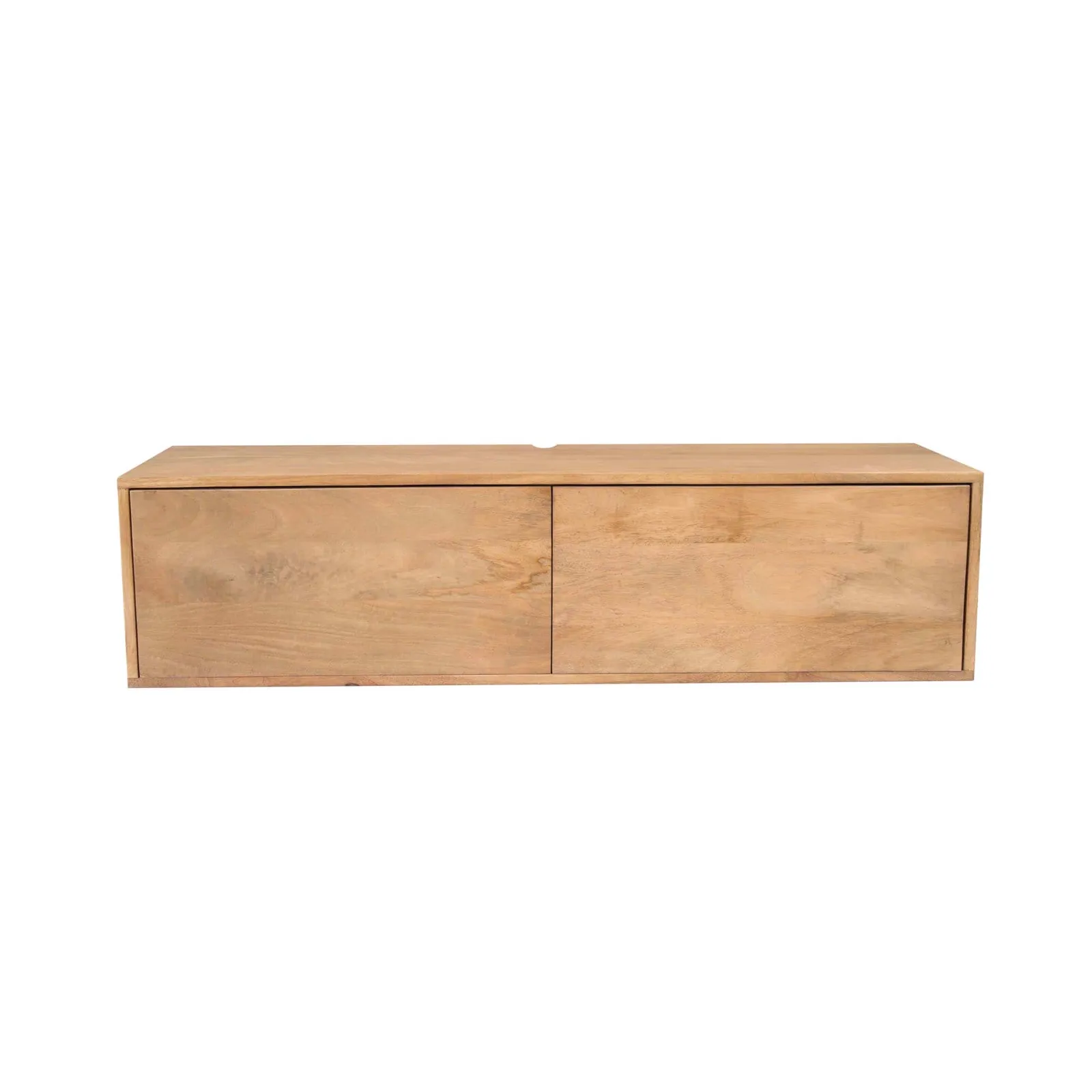 Floating TV unit Vision Natural Mango Wood 120 cm - Starfurn