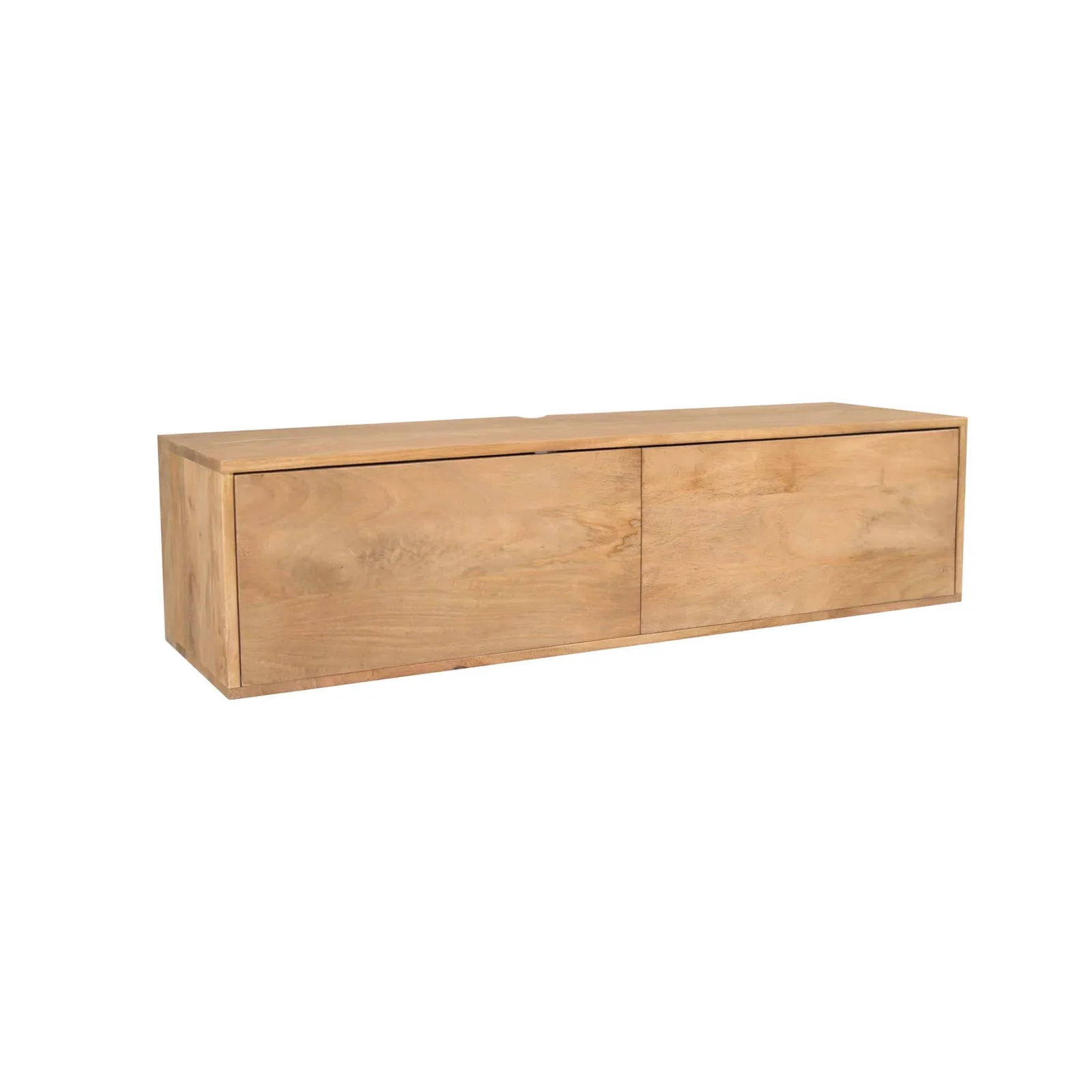 Floating TV unit Vision Natural Mango Wood 120 cm - Starfurn