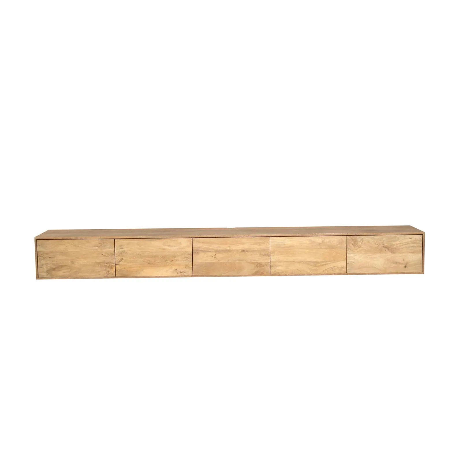 Schwebendes TV-Lowboard Vision Natur Mangoholz 280 cm - Starfurn