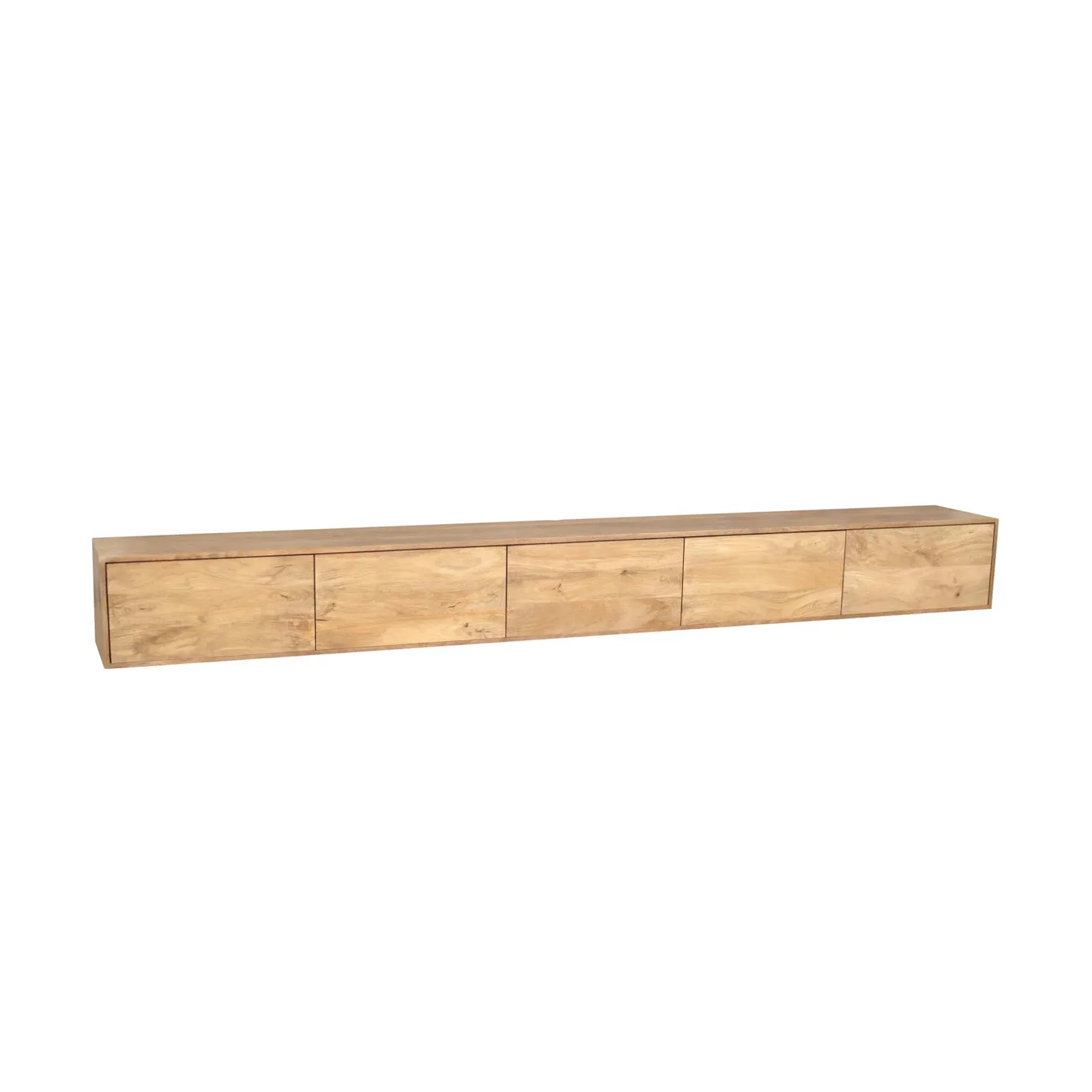 Schwebendes TV-Lowboard Vision Natur Mangoholz 280 cm - Starfurn