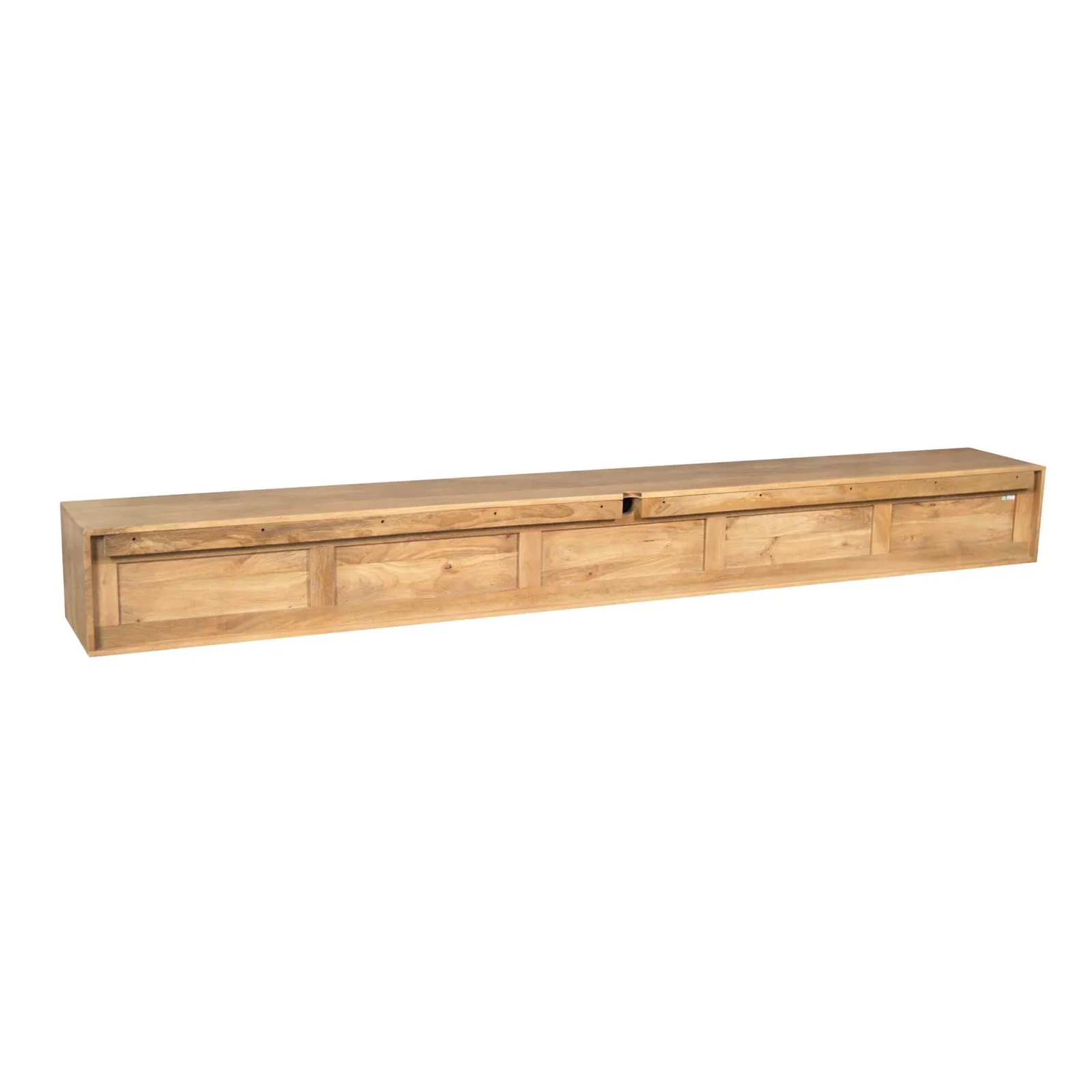 Schwebendes TV-Lowboard Vision Natur Mangoholz 280 cm - Starfurn