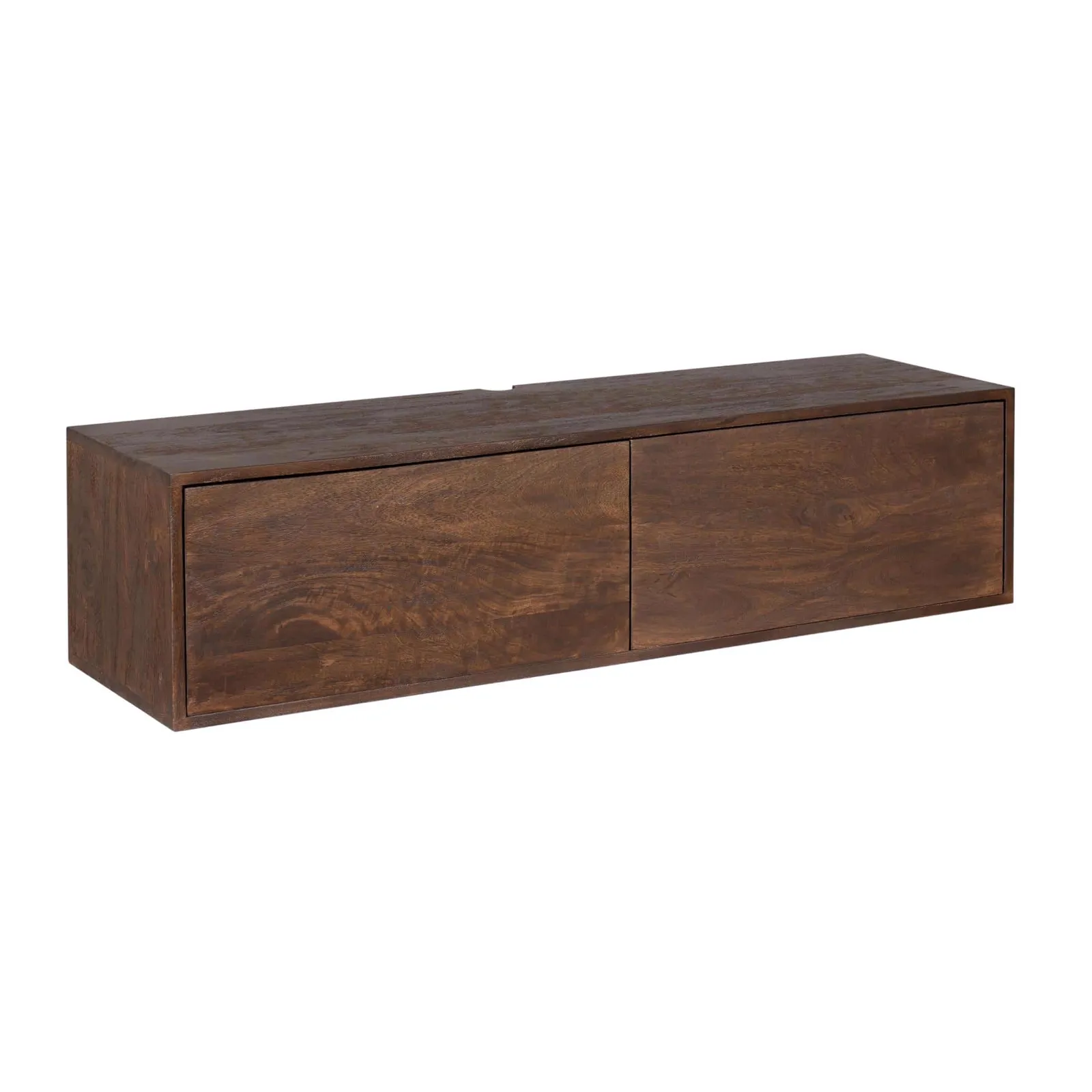 Floating TV Unit Vision Brown Mango Wood 120 cm - Starfurn