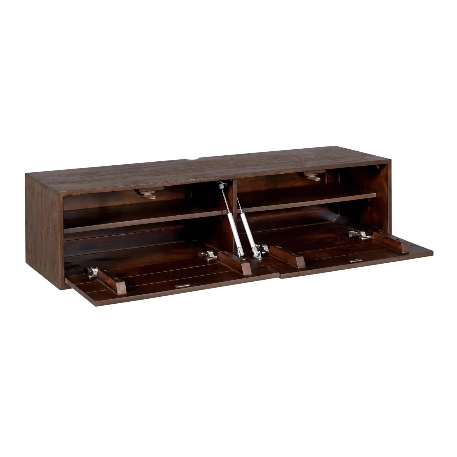 Floating TV Unit Vision Brown Mango Wood 120 cm - Starfurn