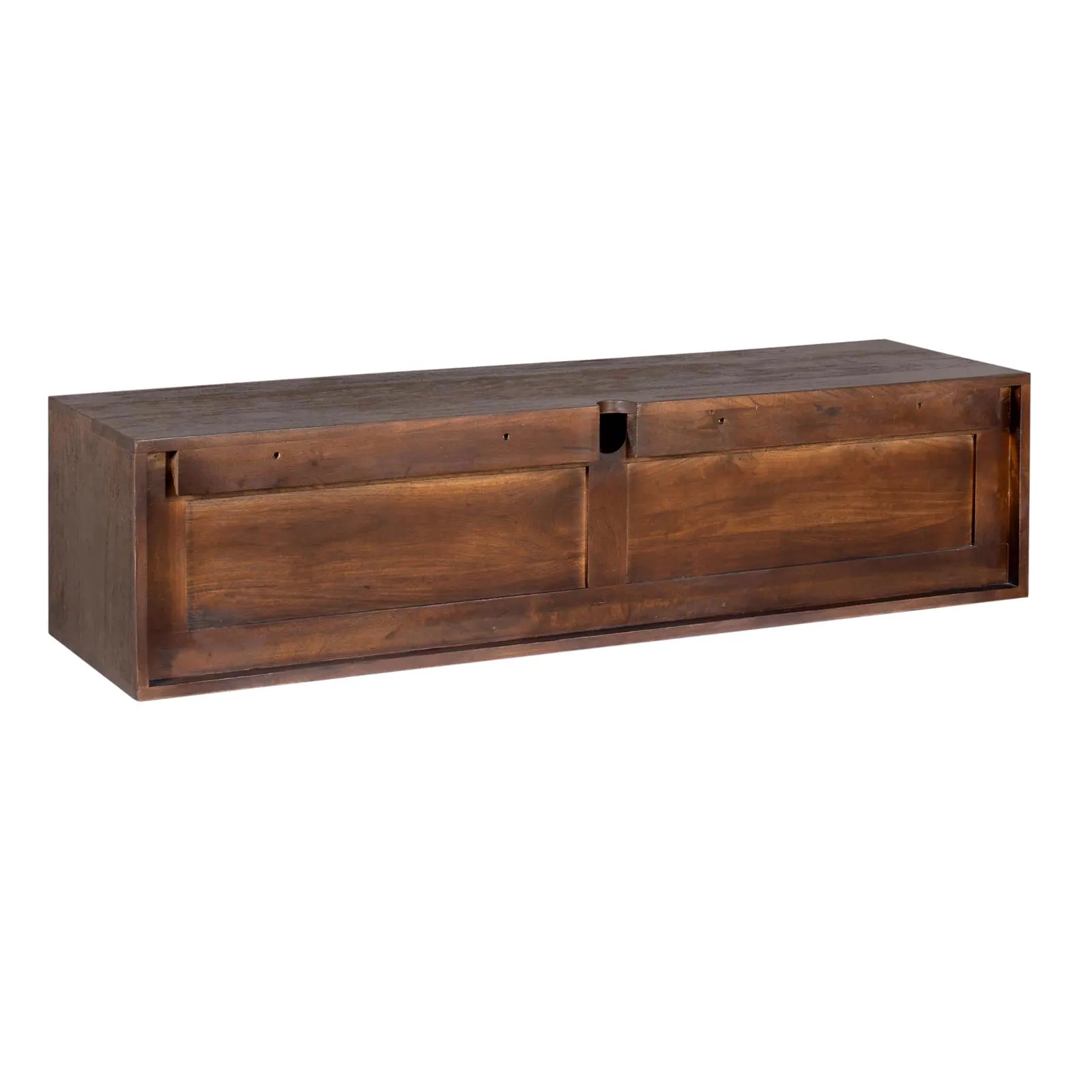 Floating TV Unit Vision Brown Mango Wood 120 cm - Starfurn