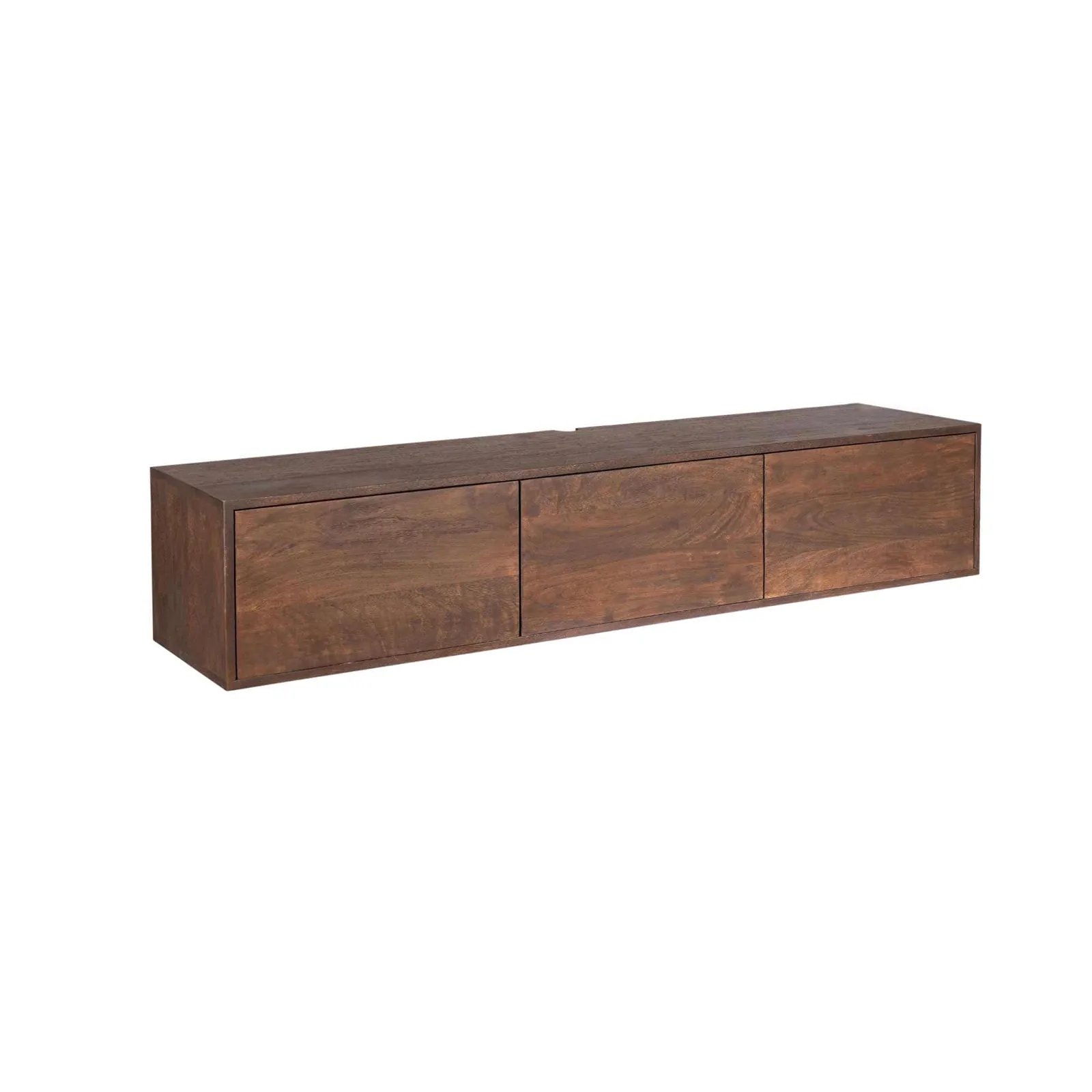 Floating TV Unit Vision Brown Mango Wood 160 cm - Starfurn