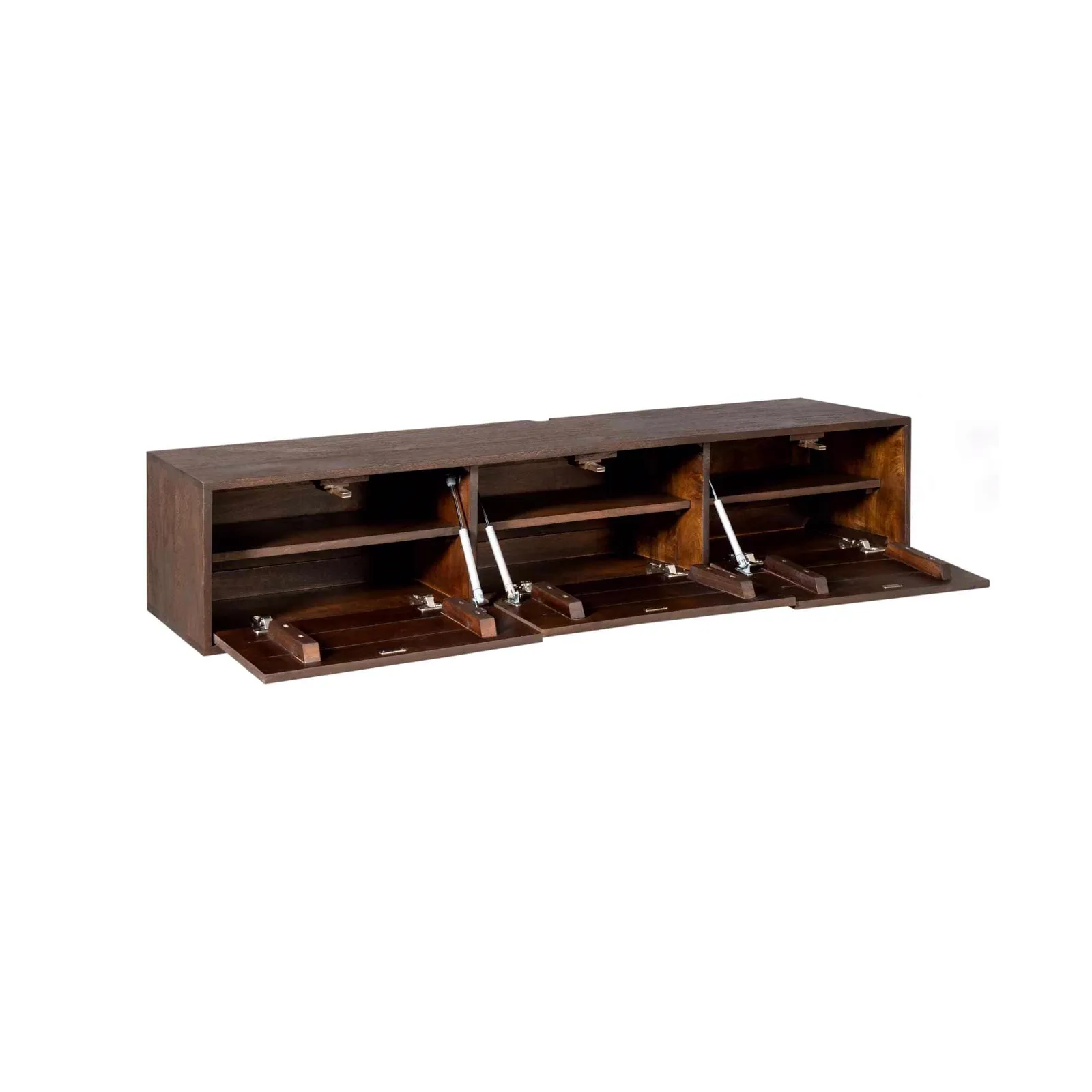 Floating TV Unit Vision Brown Mango Wood 160 cm - Starfurn