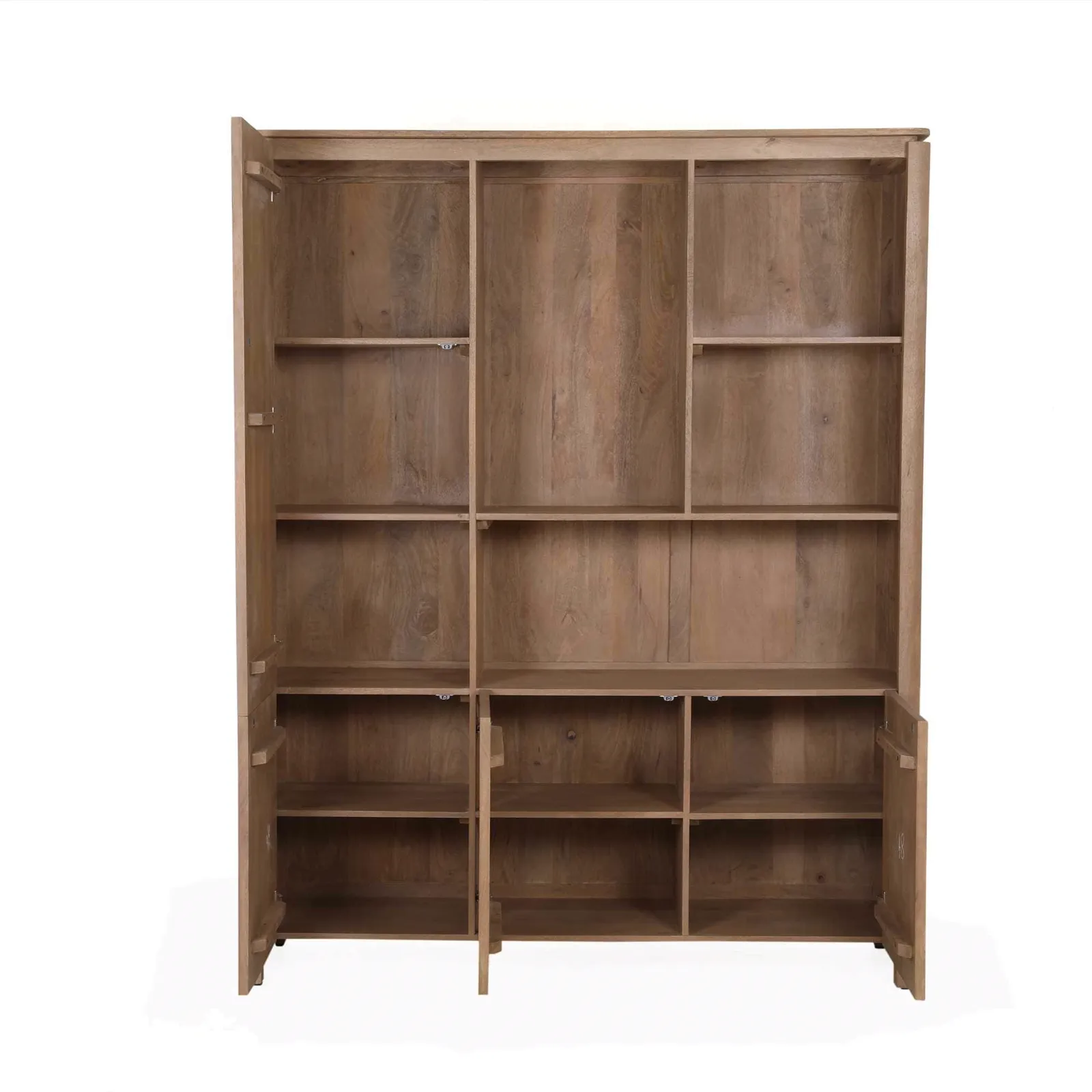 Open Cabinet XL Dallas Natural Mango Wood 160 cm - Starfurn, foto 4