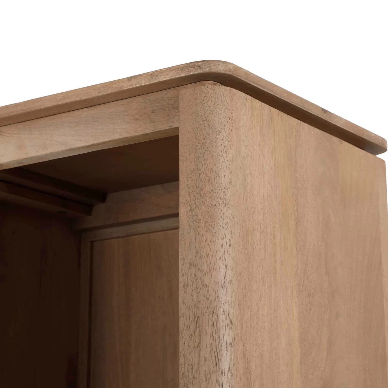 Open Cabinet XL Dallas Natural Mango Wood 160 cm - Starfurn, foto 5