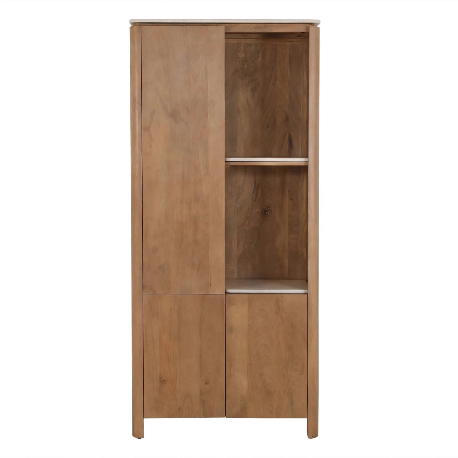 Dallas Open Cabinet Natural Mango Wood 90 cm - Starfurn, foto 4
