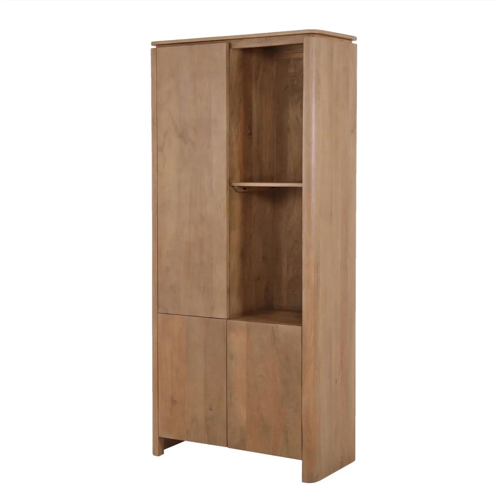 Dallas Open Cabinet Natural Mango Wood 90 cm - Starfurn, foto 3