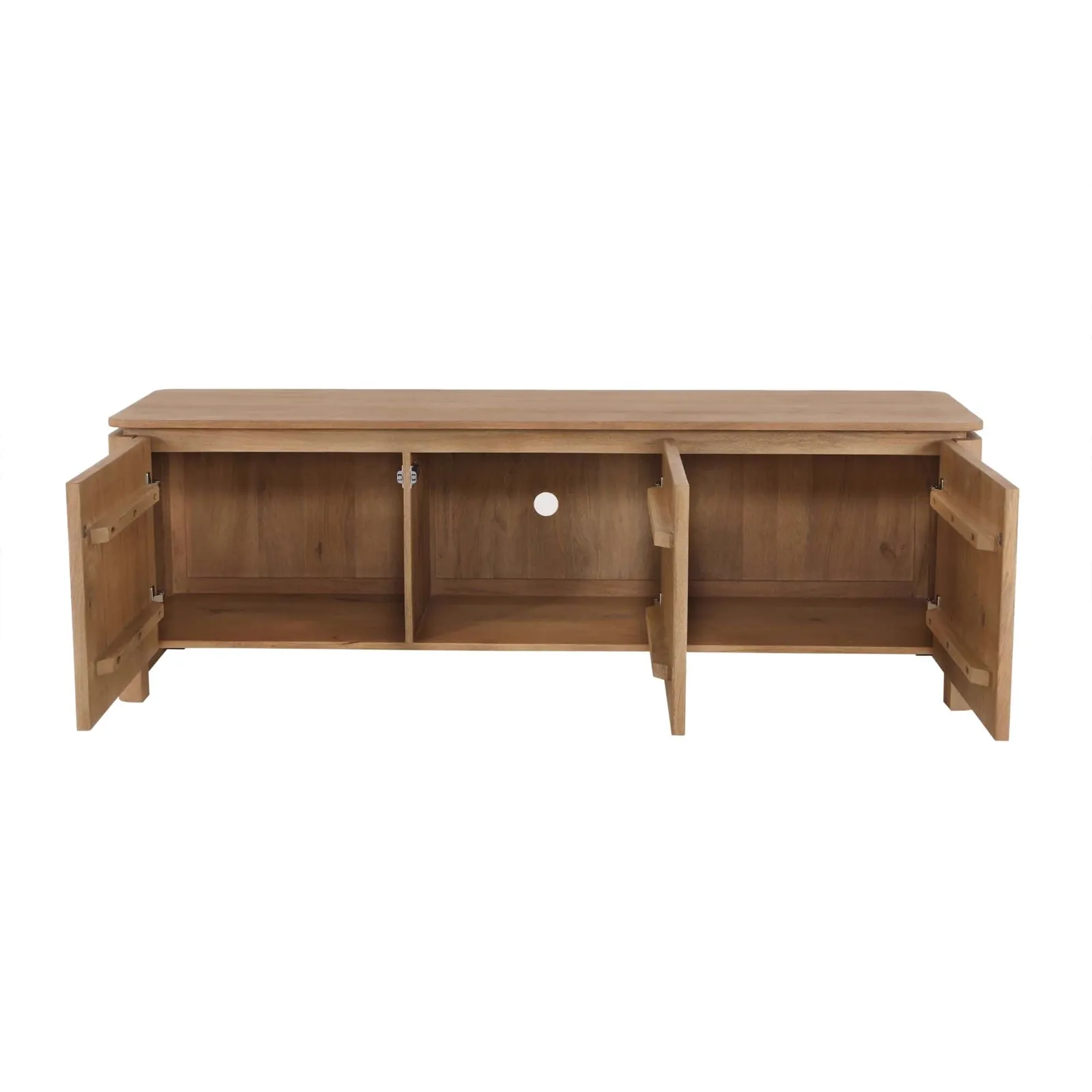 Dallas TV unit natural mango wood 165 cm - Starfurn, foto 2