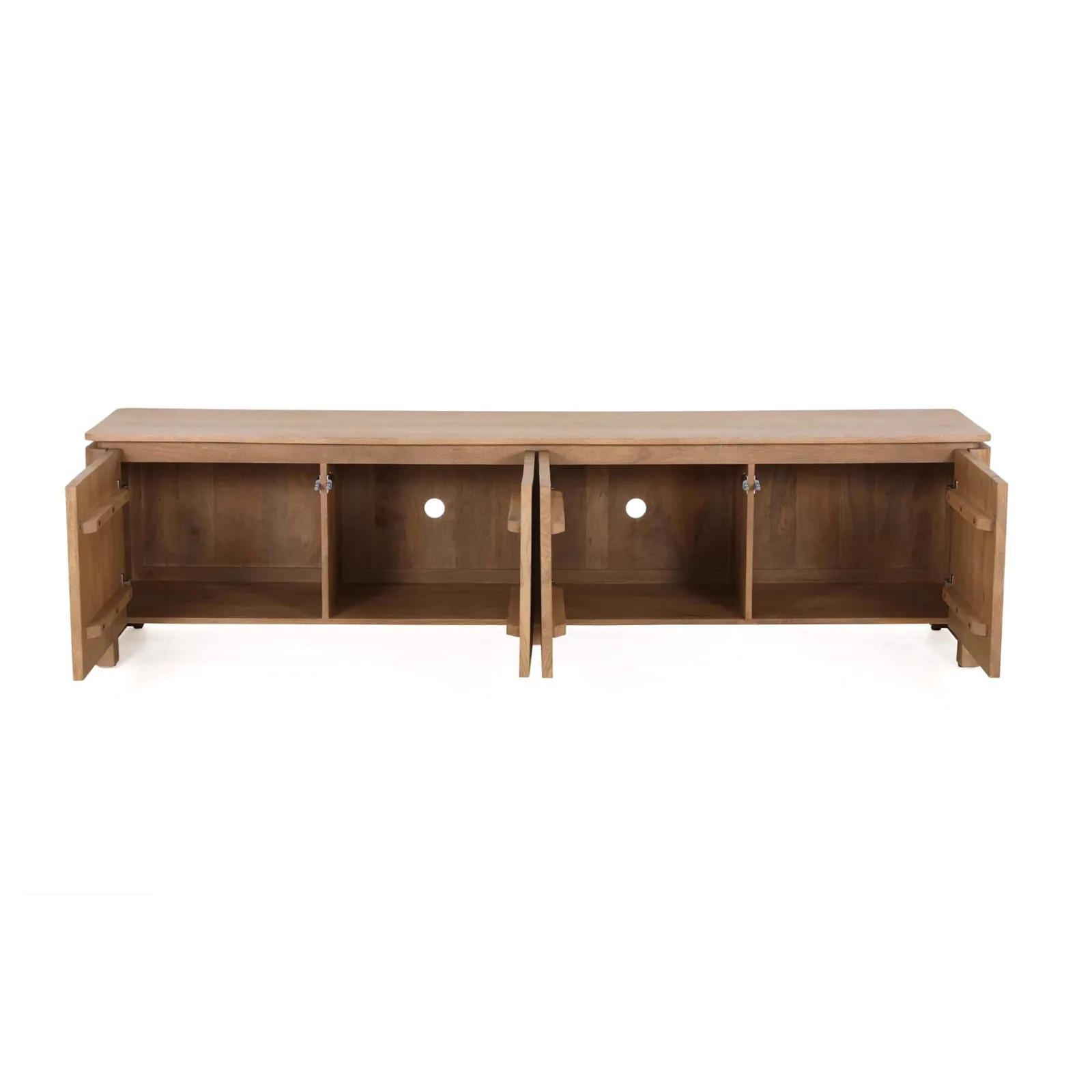 TV Unit Dallas Natural Mango Wood 210 cm - Starfurn, foto 2