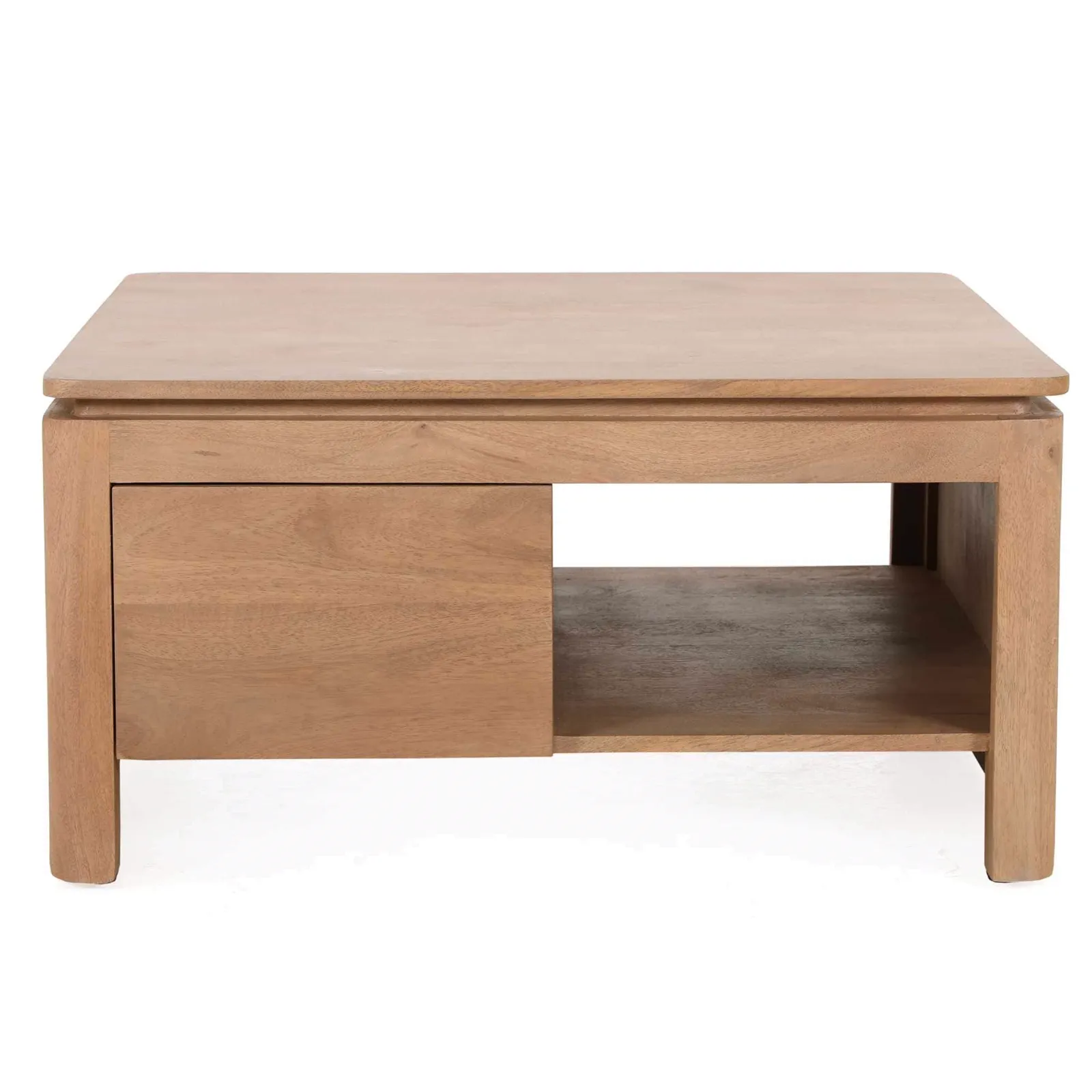 Square Coffee Table Dallas Natural Mango Wood 80 cm - Starfurn