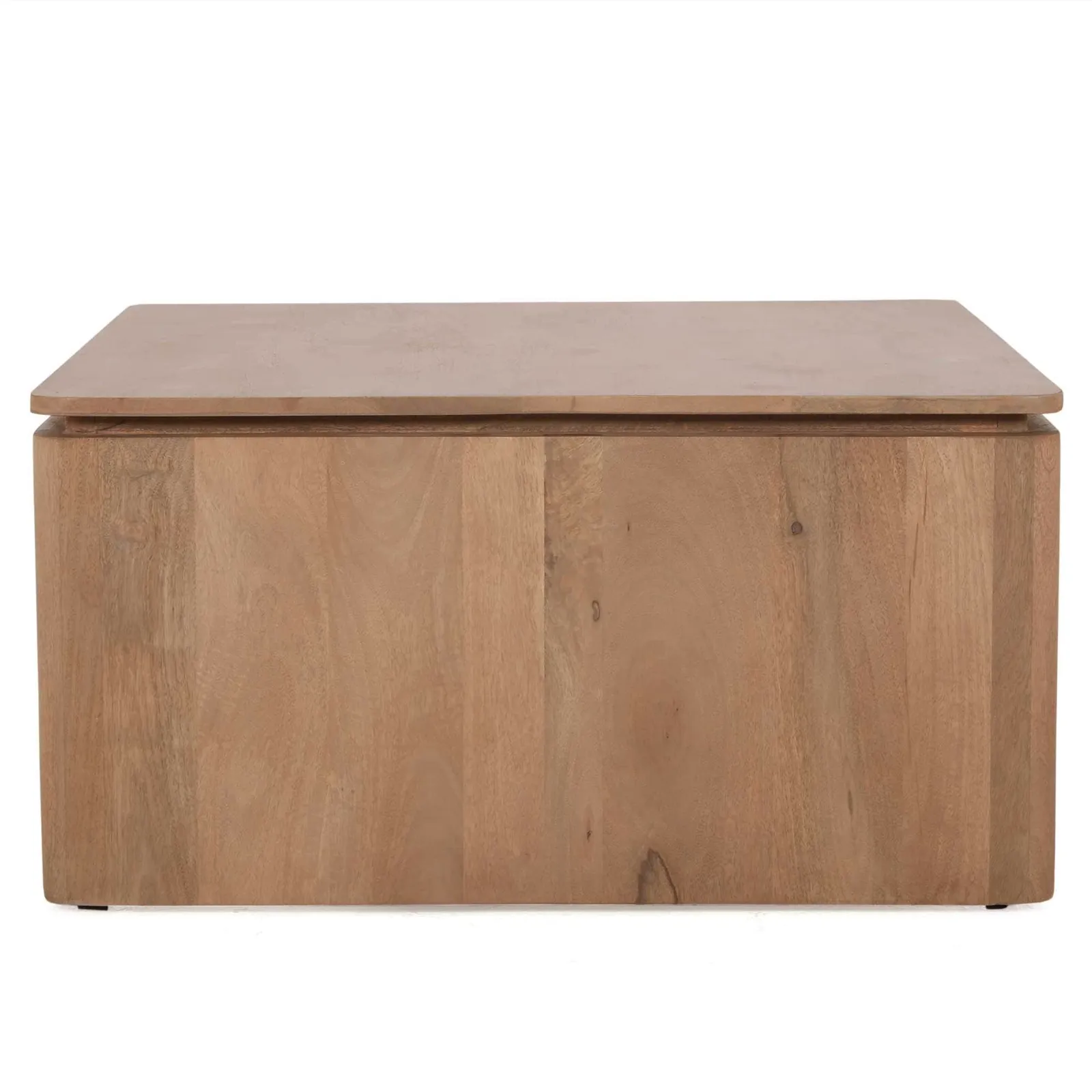 Square Coffee Table Dallas Natural Mango Wood 80 cm - Starfurn, foto 5