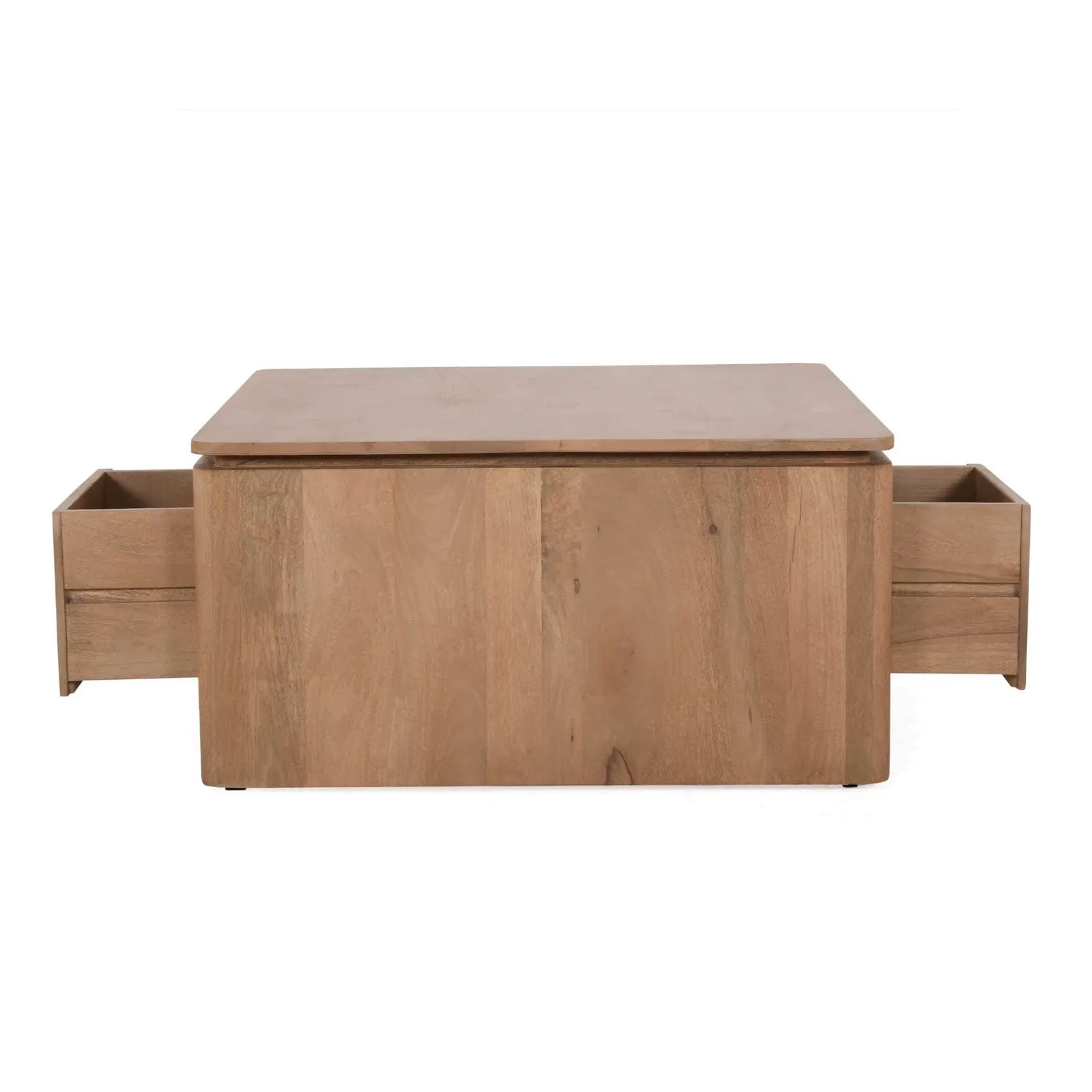 Square Coffee Table Dallas Natural Mango Wood 80 cm - Starfurn, foto 6