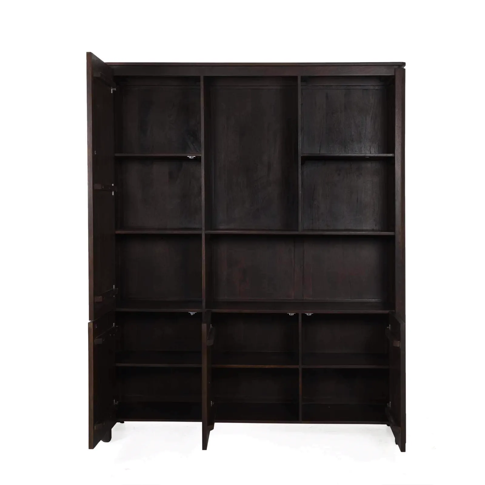 Dallas XL shelving cabinet brown mango wood 160 cm - Starfurn, foto 3