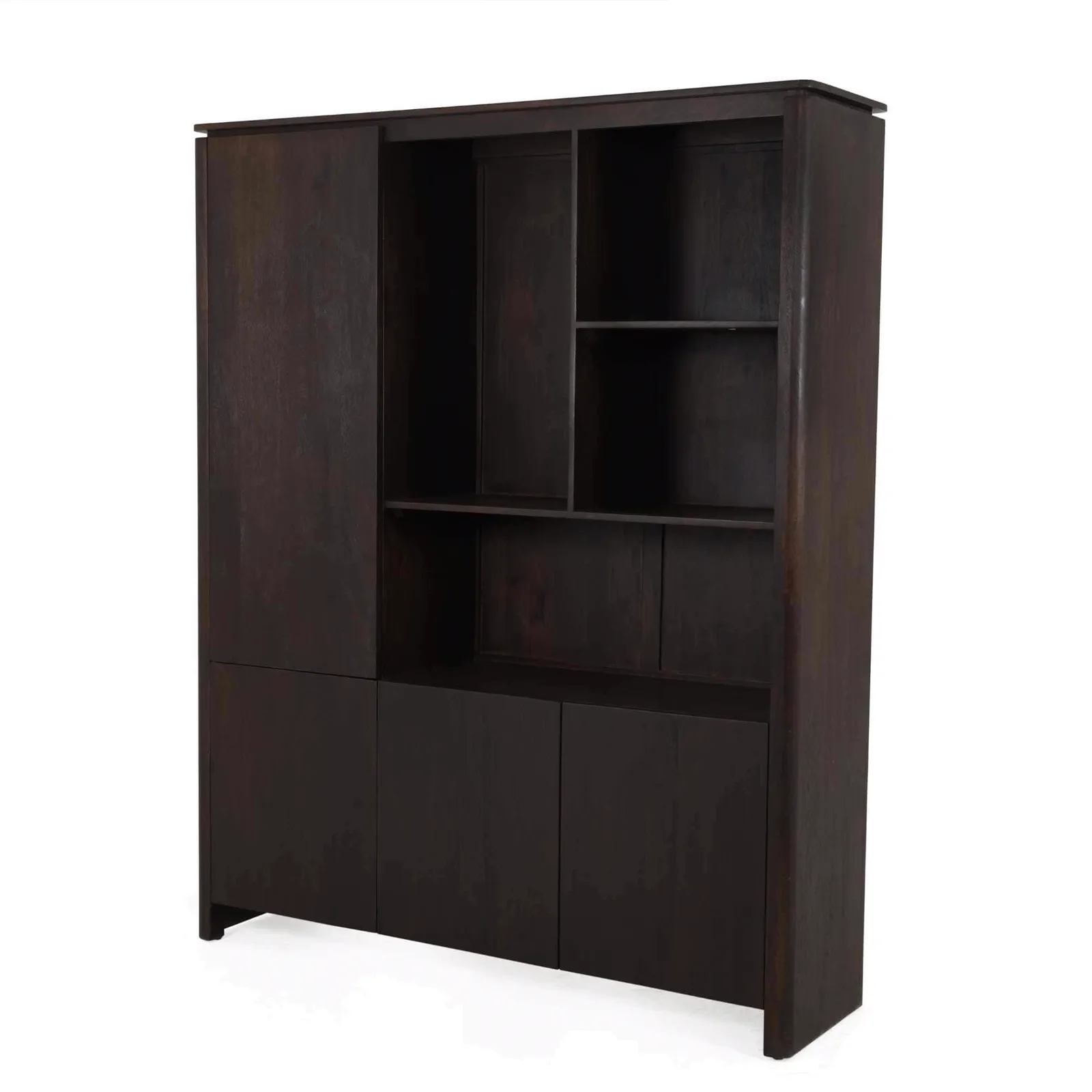Dallas XL shelving cabinet brown mango wood 160 cm - Starfurn, foto 2