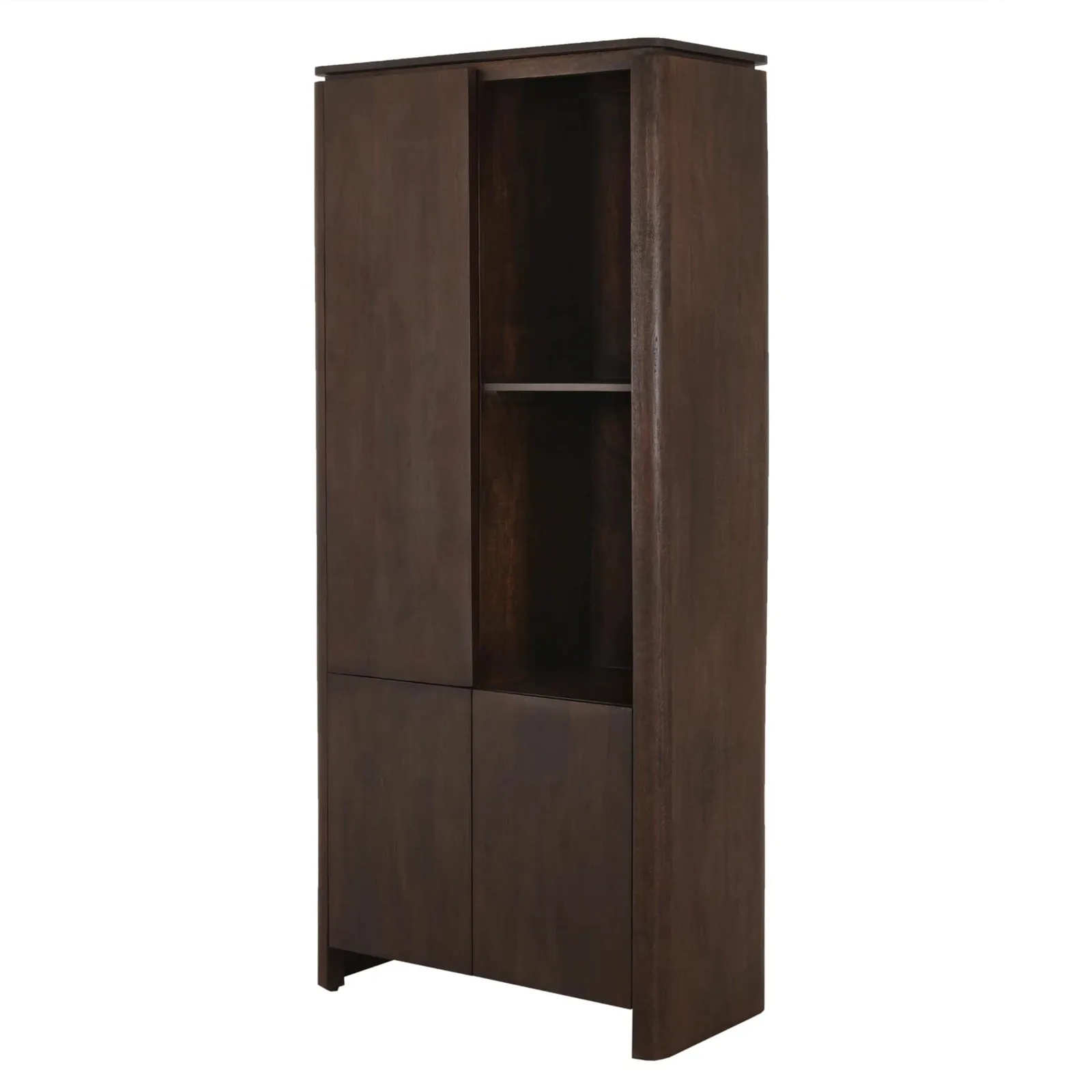 Shelving Cabinet Dallas Brown Mango Wood 90 cm - Starfurn, foto 2